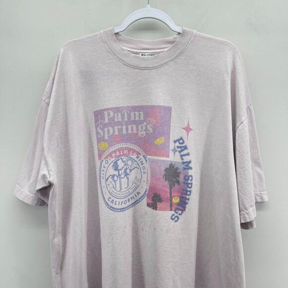 Bacon Lettuce Tomato Palm Springs Graphic Oversized Tee Womens‎ Medium/Large - Picture 2 of 6